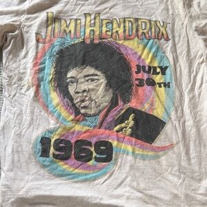 Authentic Original Vintage Style Jimi Hendrix Tee - Cream